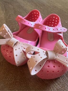 Mini Melissa Baby Toddler Jelly Mary Jane Bow Shoes Size 5C